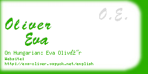 oliver eva business card